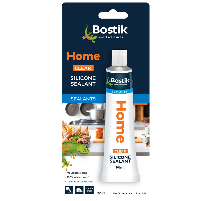 SEALANT - BOSTIK SILICONE HOME 90ML CLEAR